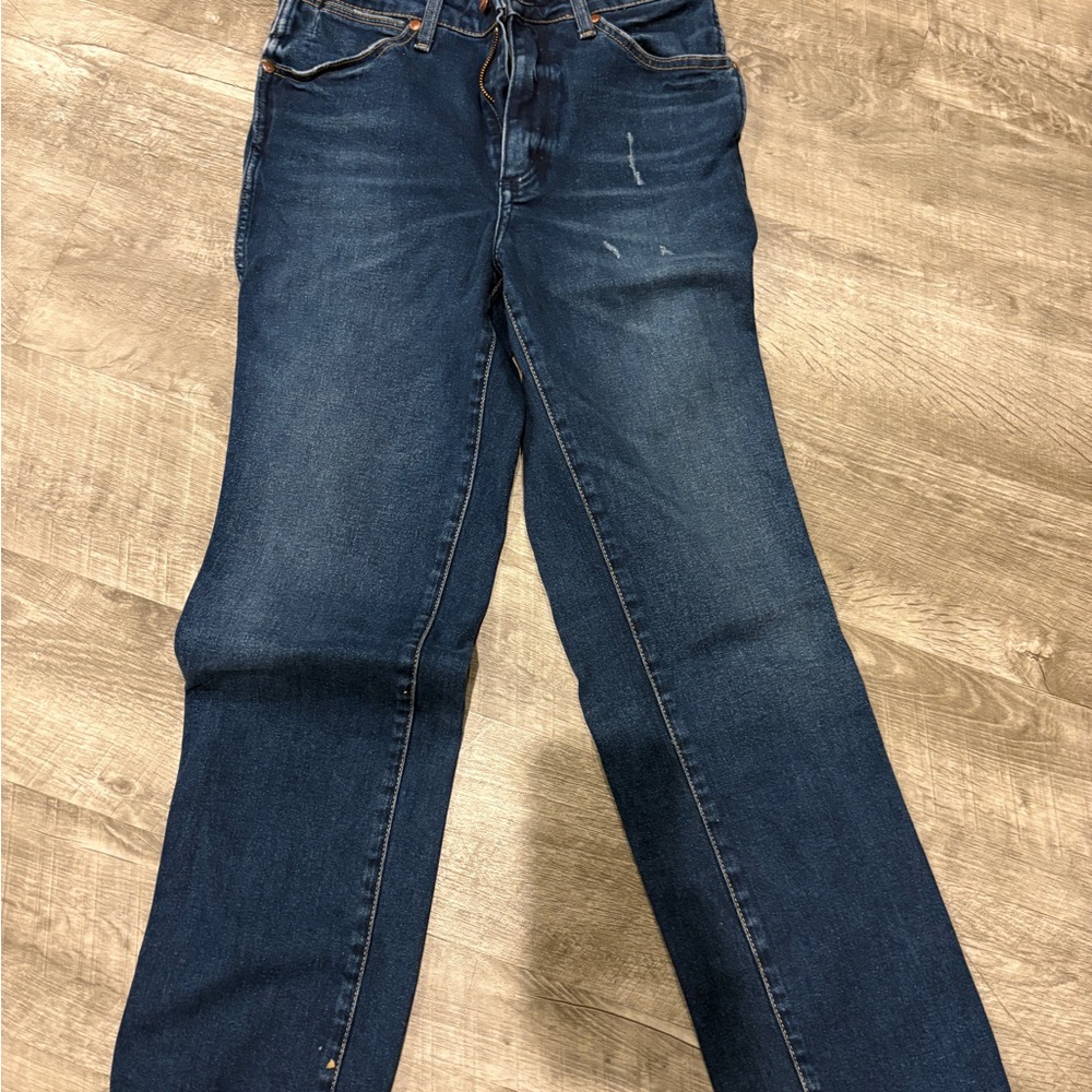 Wrangler Wild West High Rise Jeans - Deep Blue